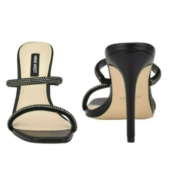 NINE WEST Zarleen Heeled Slide Sandals -10.5 - Picture 2 of 8